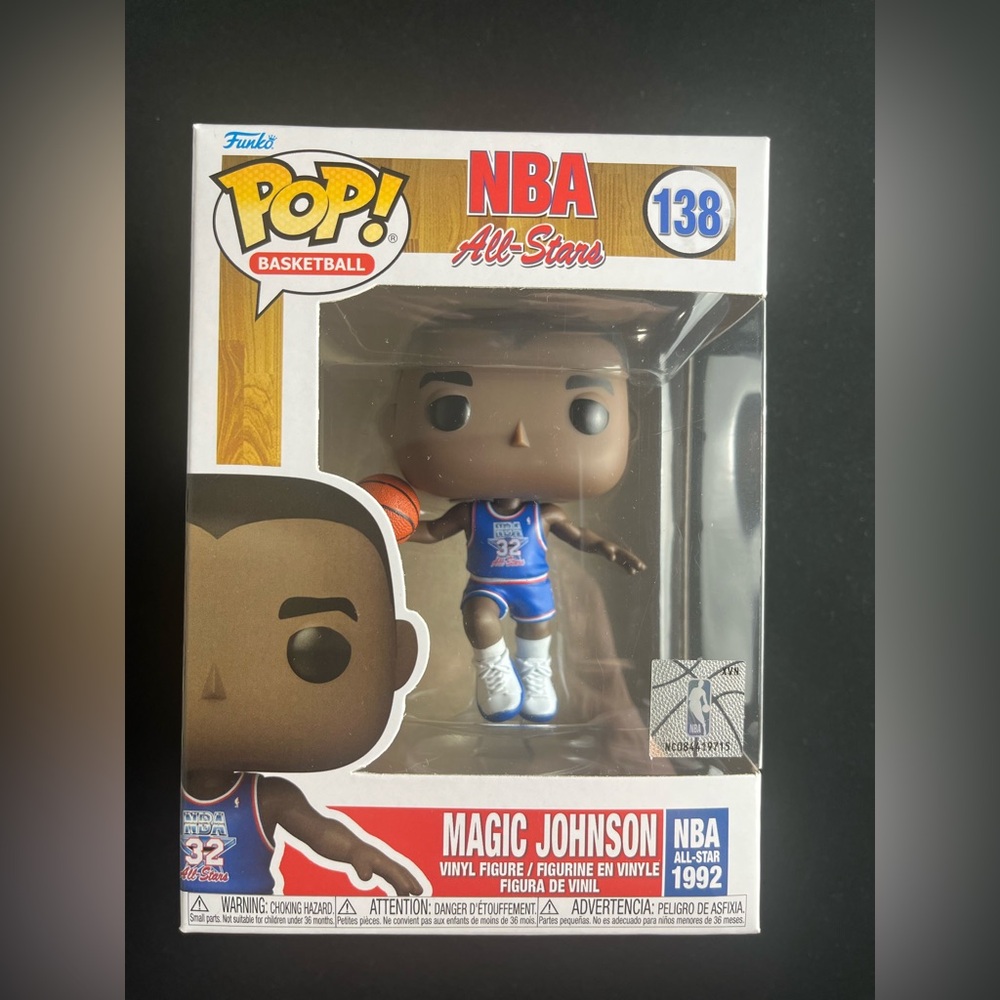 Funko POP! NBA  Magic Johnson Blue All-Star Uniform 1992 Vinyl Figure #138